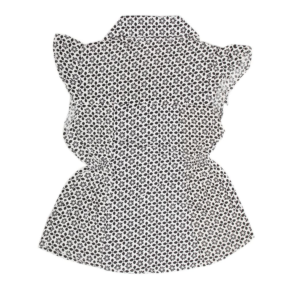 Girls Woven Half Sleeves Top - Black, Kids, Tops, Chase Value, Chase Value
