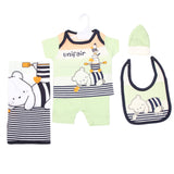 Newborn Boys Half Sleeves Suit 829 - Green, Kids, NB Boys Sets And Suits, Chase Value, Chase Value