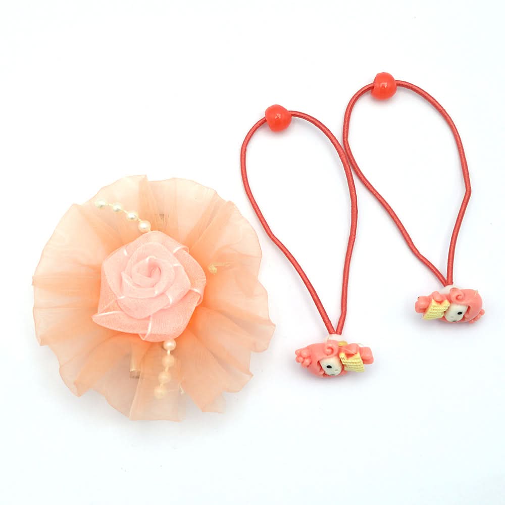 Girls Hair Pins (AY-146) - Peach, Kids, Hair Accessories, Chase Value, Chase Value