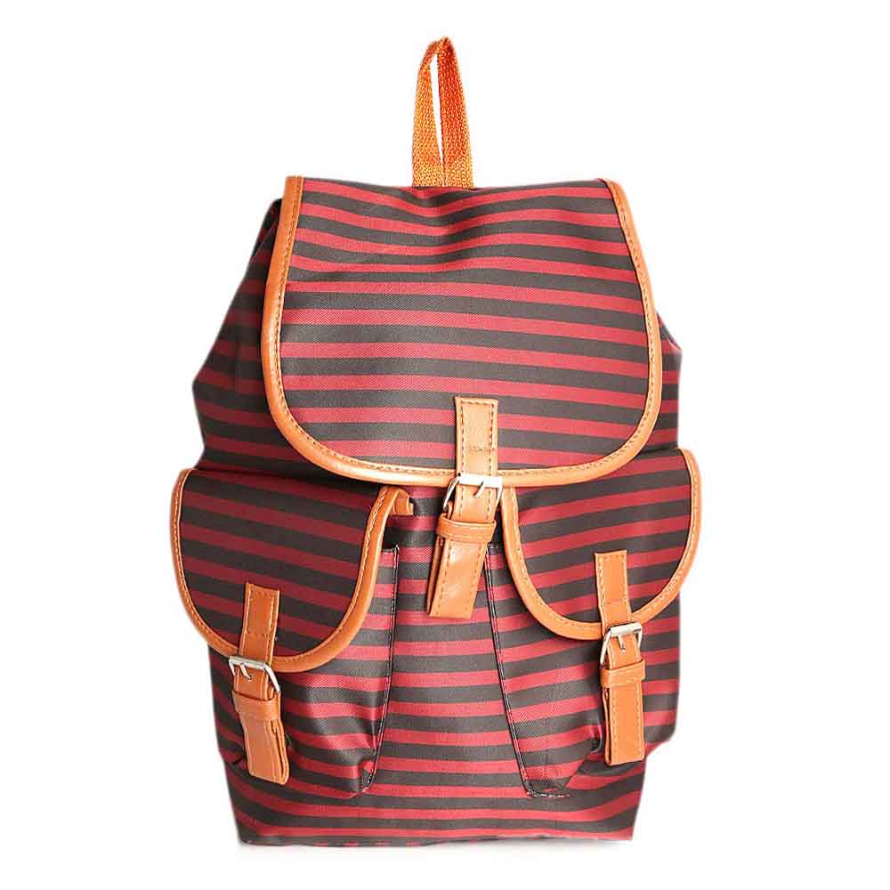 Women's Backpack (ZH-8) - Maroon Black, Women, Bags, Chase Value, Chase Value