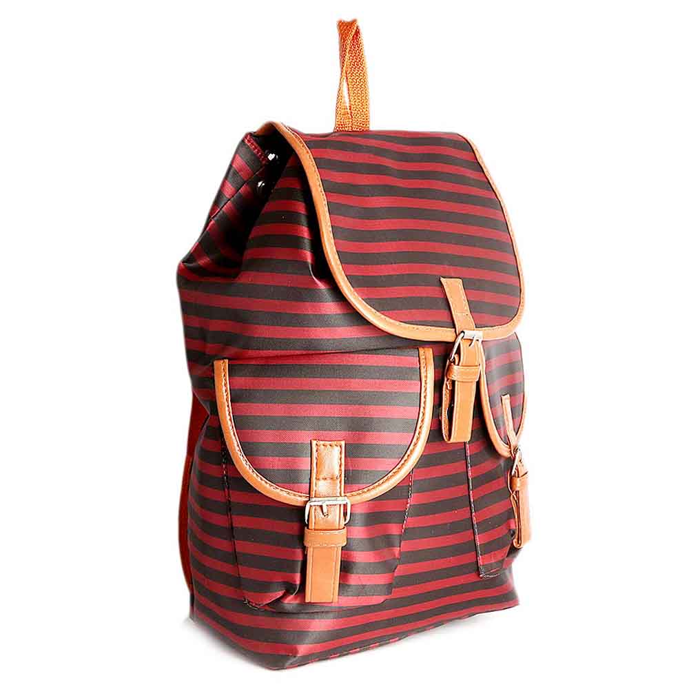 Women's Backpack (ZH-8) - Maroon Black, Women, Bags, Chase Value, Chase Value