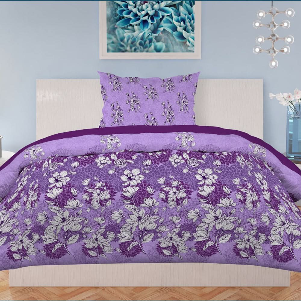 Printed Single Percale Finish Bed Sheet 2 Pcs - Multi, Single Size Bed Sheet, Chase Value, Chase Value