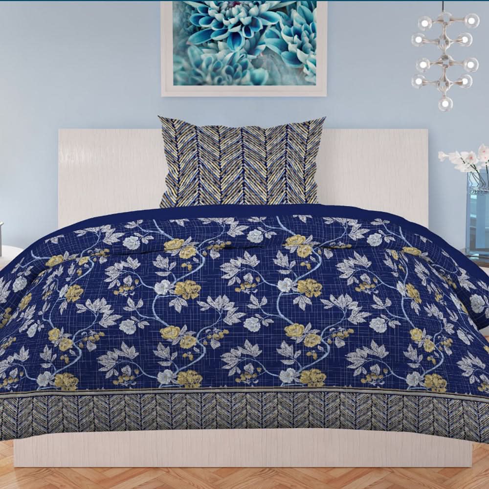 Printed Single Percale Finish Bed Sheet 2 Pcs - Multi, Single Size Bed Sheet, Chase Value, Chase Value