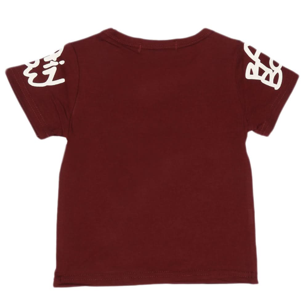 Newborn Boys T-Shirt - Maroon, Kids, NB Boys Shirts And T-Shirts, Chase Value, Chase Value