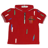 Boys Half Sleeves Polo T-Shirt - Maroon, Kids, Boys T-Shirts, Chase Value, Chase Value