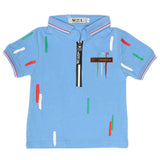 Boys Half Sleeves Polo T-Shirt - Blue, Kids, Boys T-Shirts, Chase Value, Chase Value