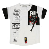 Boys Half Sleeves T-Shirt - White, Kids, Boys T-Shirts, Chase Value, Chase Value