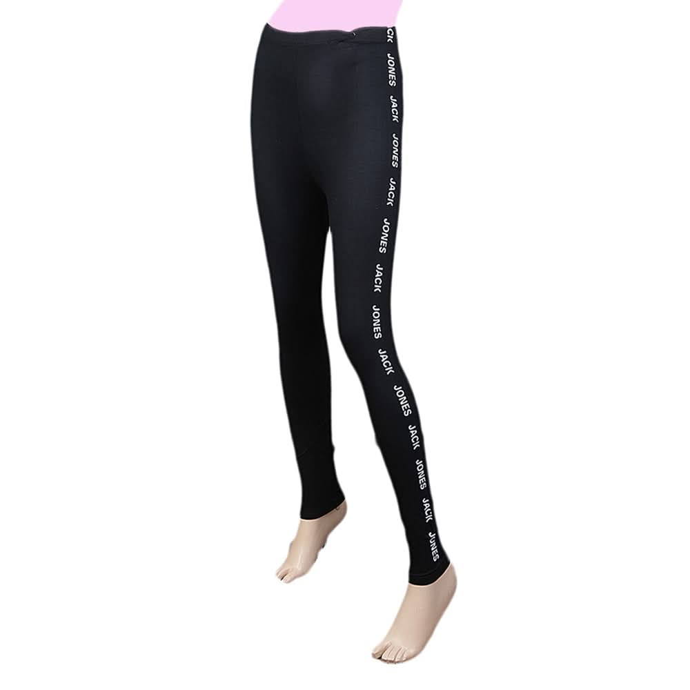 Women's Side Print Tight 39" Black, Women, Pants & Tights, Chase Value, Chase Value