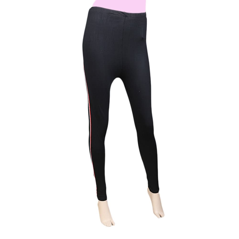 Women's Side Lace Tight 39" Black, Women, Pants & Tights, Chase Value, Chase Value