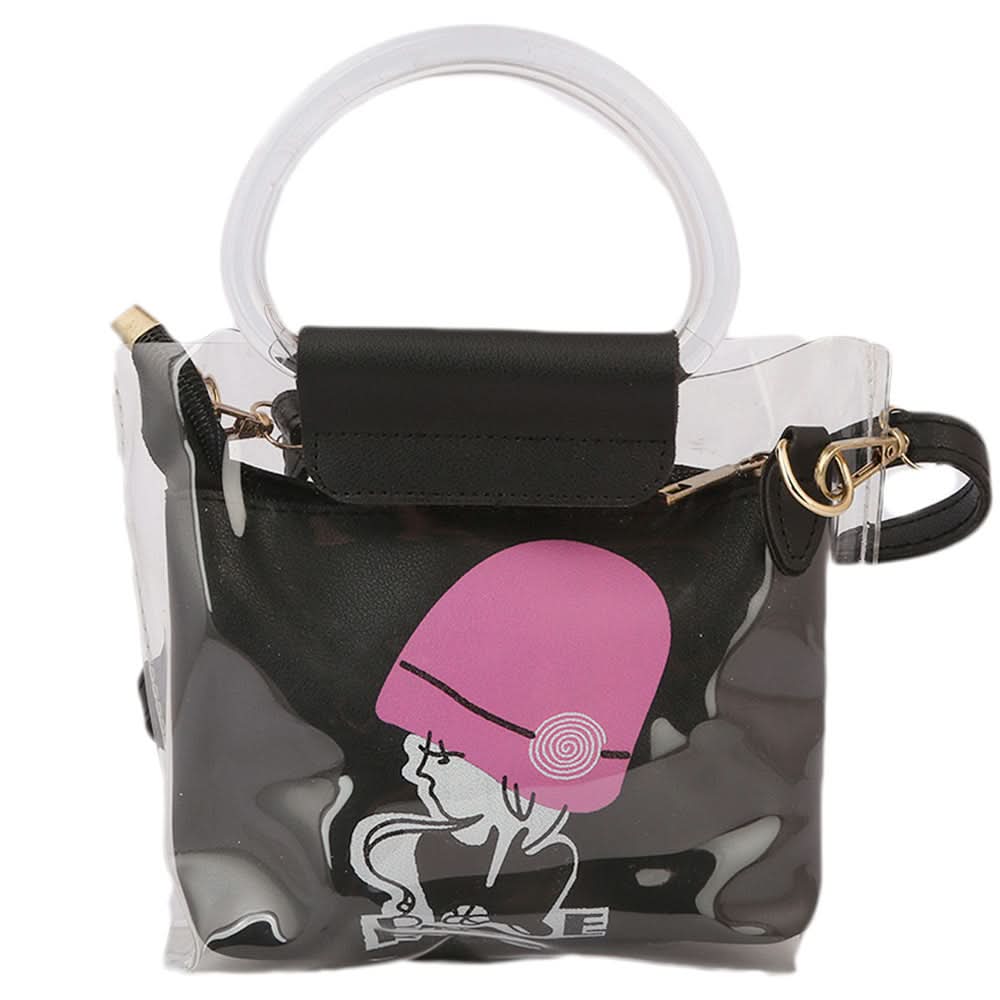 Girls Shoulder Bag 002 - Black, Kids, Kids Bags, Chase Value, Chase Value