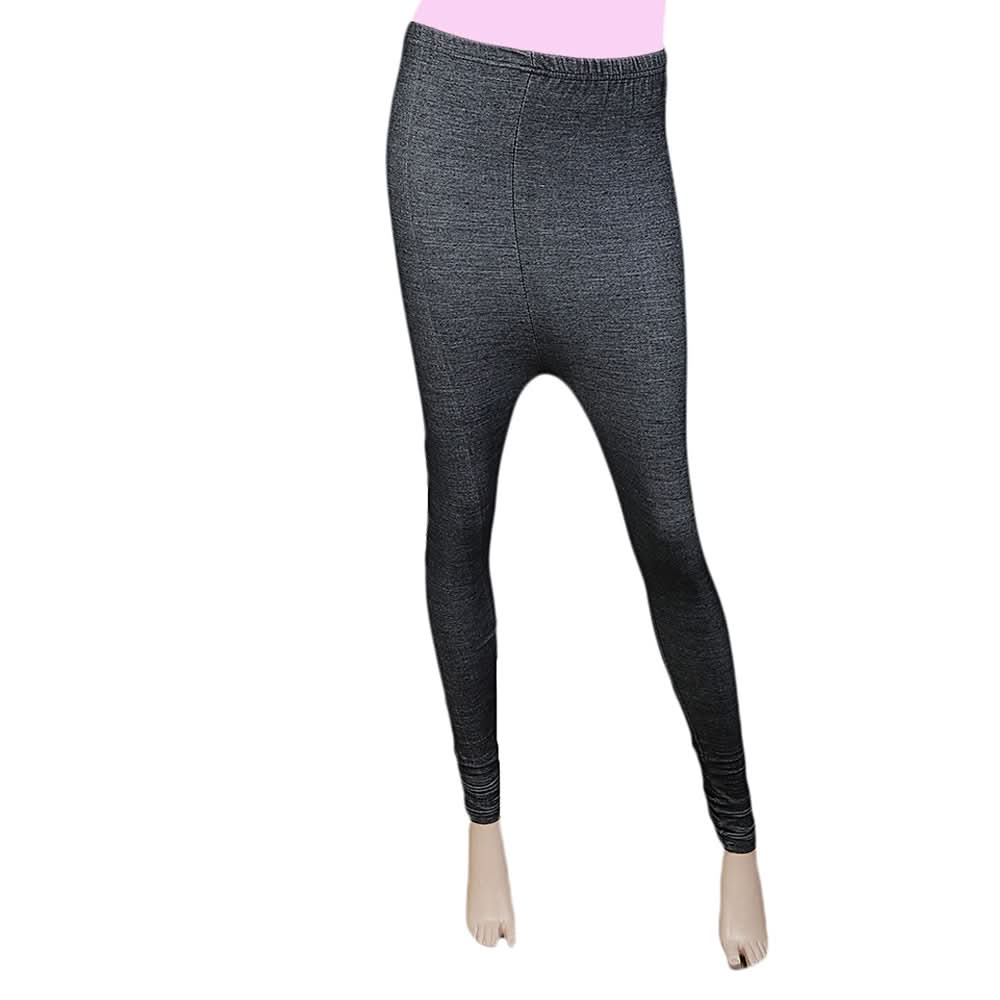 Women's Side Print Denim Tight - Black, Women, Pants & Tights, Chase Value, Chase Value