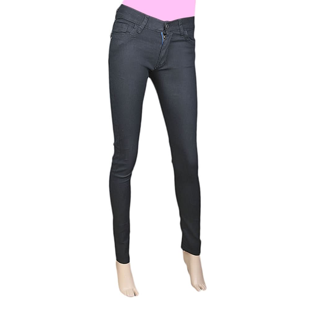 Women's Denim Pant - Black, Women, Pants & Tights, Chase Value, Chase Value