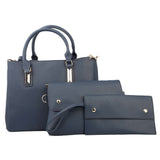 Women's Handbag 3Pcs 8842  - Navy Blue, Women, Bags, Chase Value, Chase Value