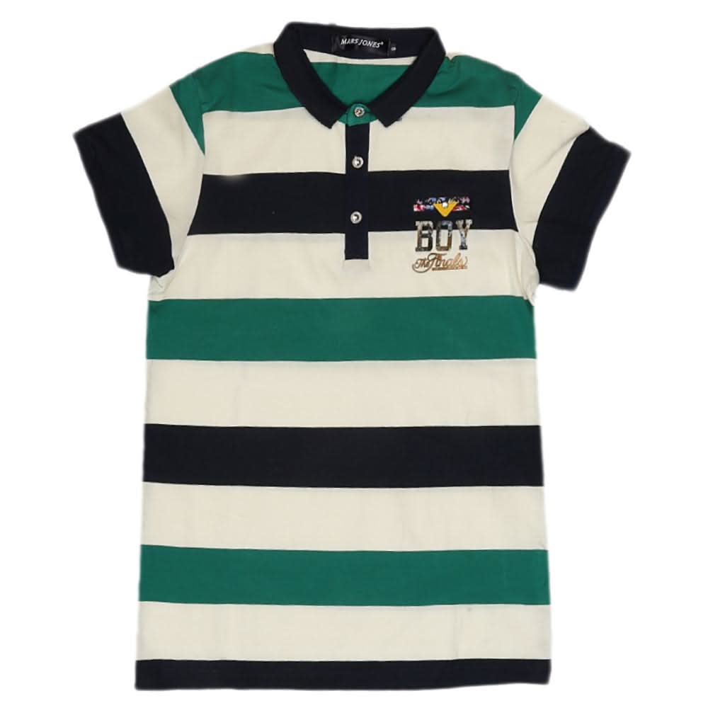 Boys Half Sleeves Polo T-Shirt - Green, Kids, Boys T-Shirts, Chase Value, Chase Value