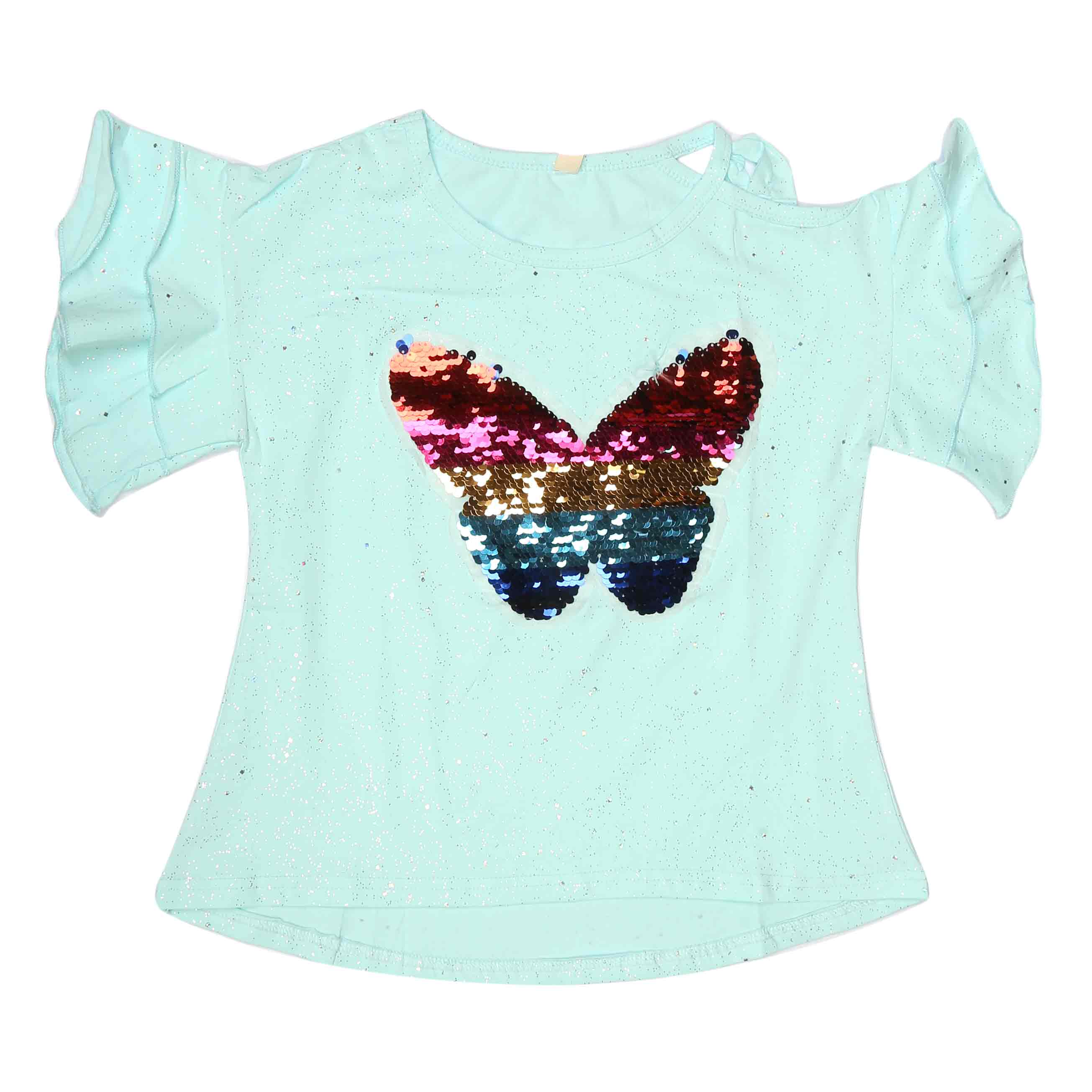 Girls Fancy T-Shirt - Light Blue, Kids, Girls T-Shirts, Chase Value, Chase Value
