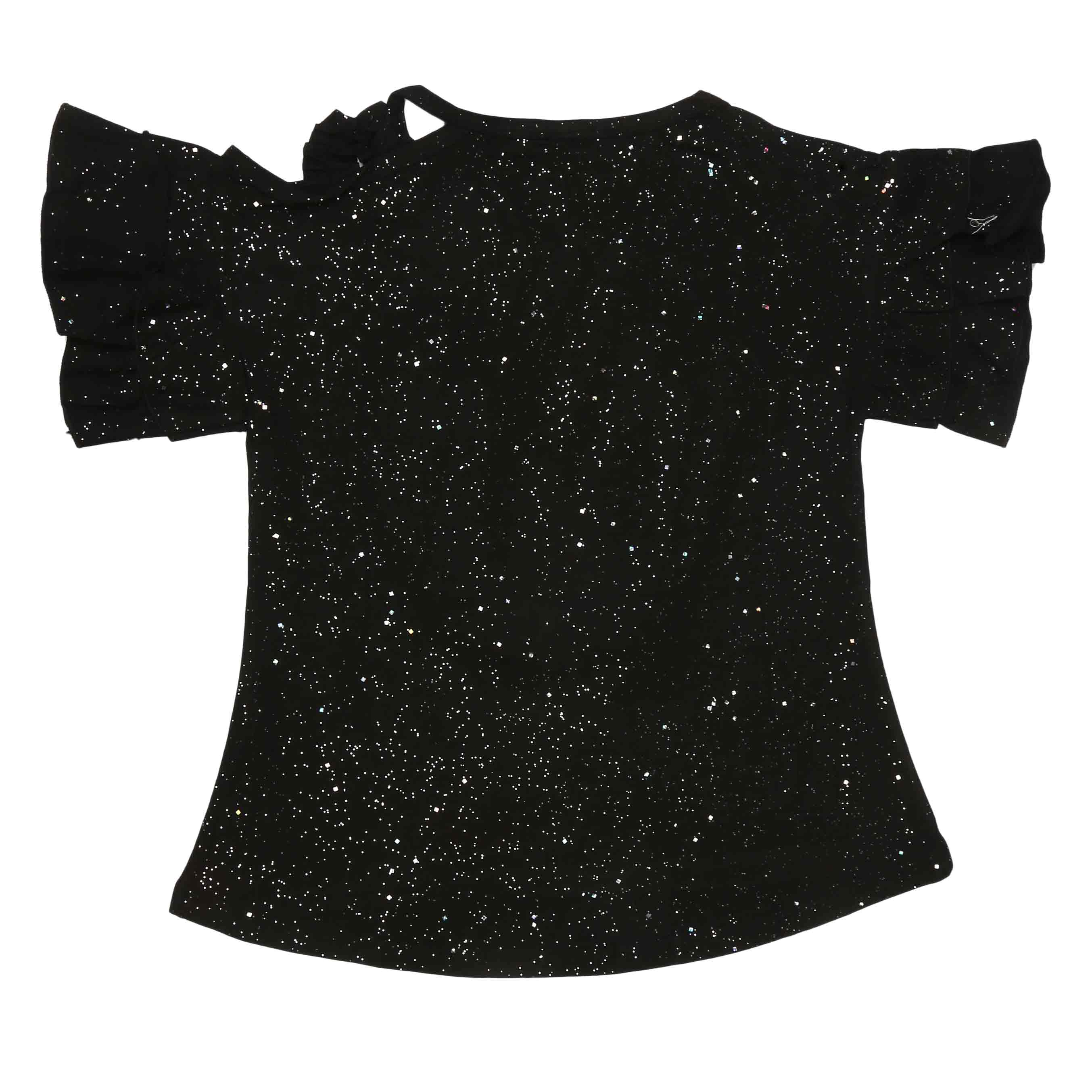 Girls Fancy T-Shirt - Black, Kids, Girls T-Shirts, Chase Value, Chase Value