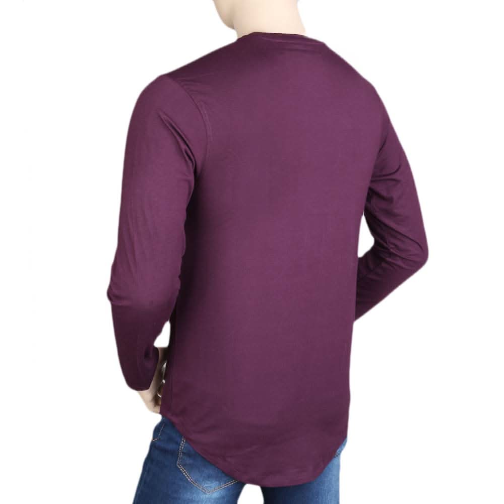 Men's Full Sleeves T Shirt - Purple, Mens T-Shirts, Chase Value, Chase Value