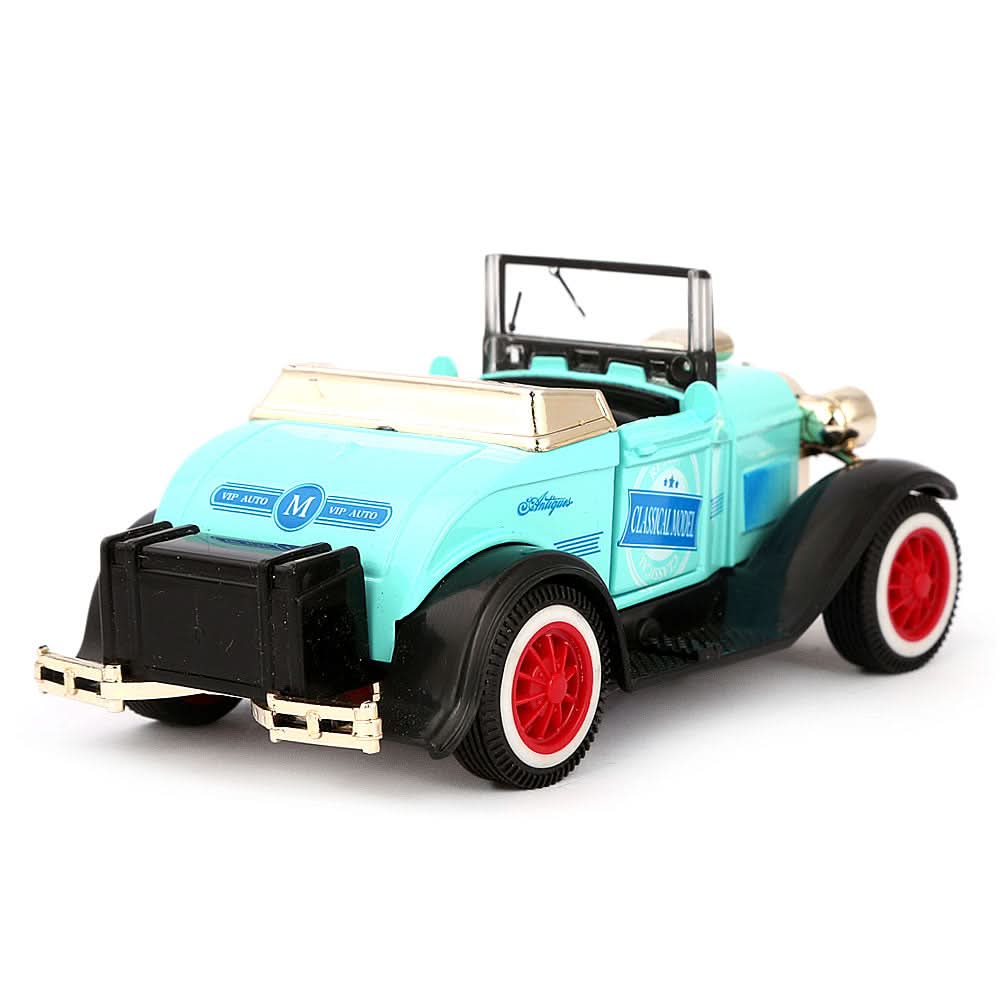 Friction Vintage Metal Car - Cyan, Kids, Non-Remote Control, Chase Value, Chase Value