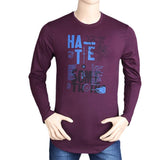 Men's Full Sleeves T Shirt - Purple, Mens T-Shirts, Chase Value, Chase Value