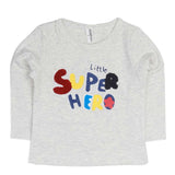 Boys Full Sleeves T-Shirt - White, Kids, Boys T-Shirts, Chase Value, Chase Value