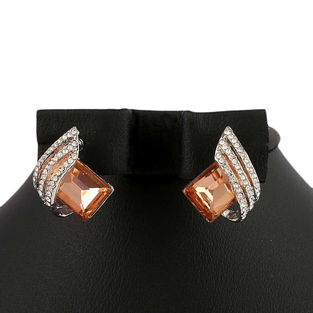 Women's Fancy Ear Tops - Peach, Women, Earrings & Tops, Chase Value, Chase Value