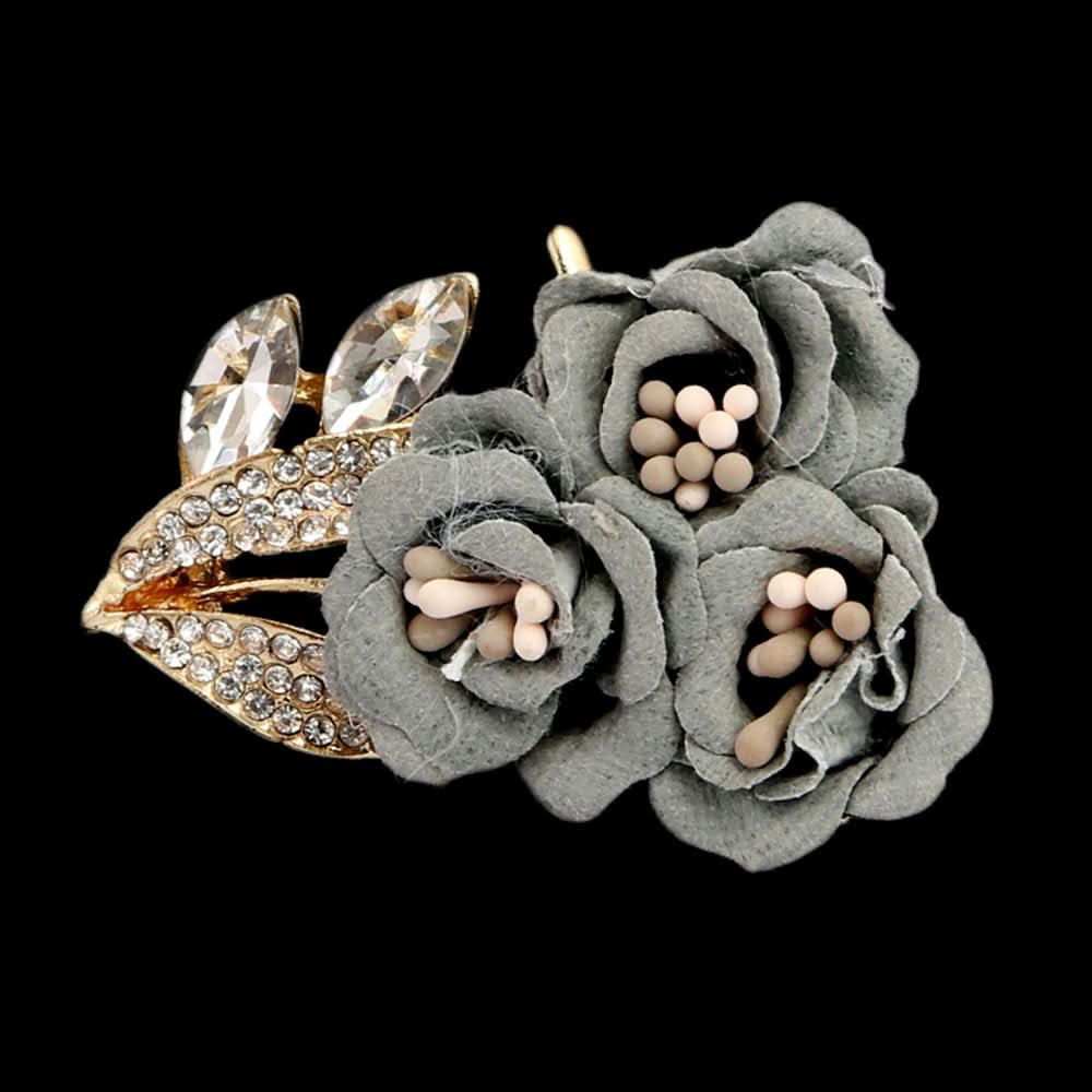 Women's Scarf Brooch - Grey, Women, Scarf Pins & Brooches, Chase Value, Chase Value