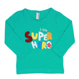 Boys Full Sleeves T-Shirt - Cyan, Kids, Boys T-Shirts, Chase Value, Chase Value