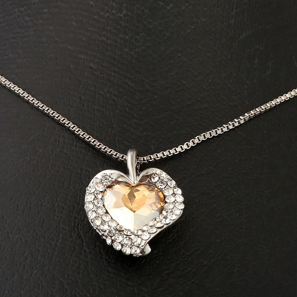 Women's Fancy Locket Set - Peach, Women, Chains & Lockets, Chase Value, Chase Value