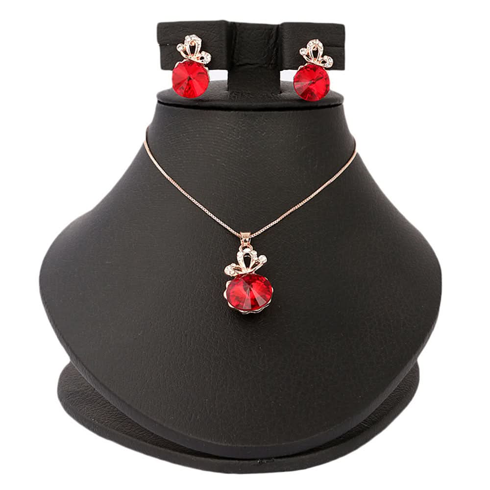 Women's Fancy Locket Set - Red, Women, Chains & Lockets, Chase Value, Chase Value