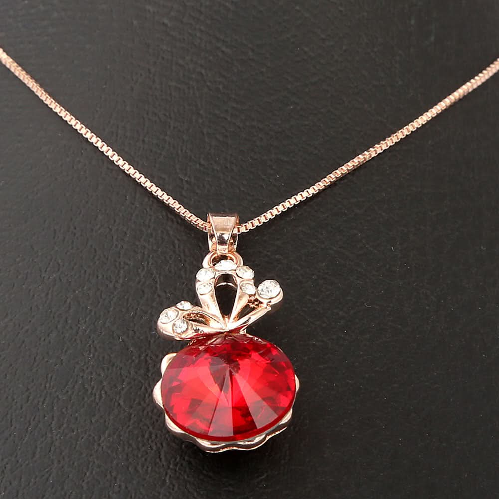 Women's Fancy Locket Set - Red, Women, Chains & Lockets, Chase Value, Chase Value