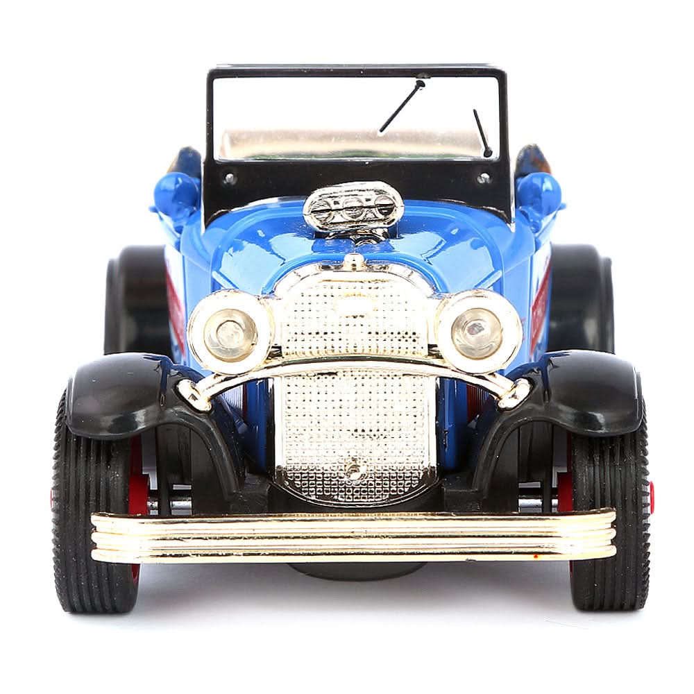 Friction Vintage Metal Car - Blue, Kids, Non-Remote Control, Chase Value, Chase Value