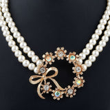 Women's Pearl Locket Set - Golden - test-store-for-chase-value