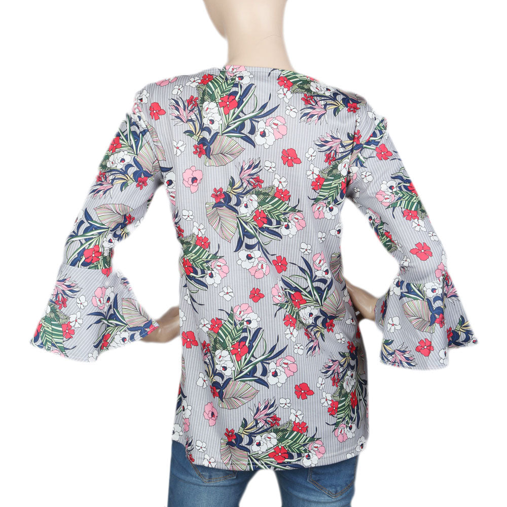 Women's Full Sleeves Top - Grey, Women, T-Shirts And Tops, Chase Value, Chase Value