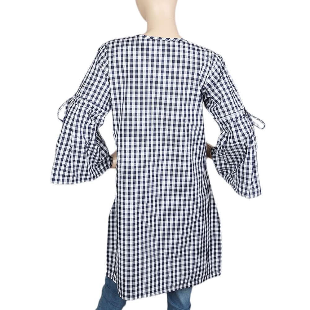 Women's Embroidered Kurti - Dark Grey, Women, Ready Kurtis, Chase Value, Chase Value