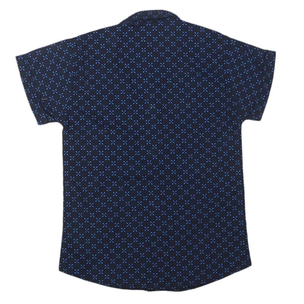 Boys Half Sleeves Casual Shirt - Navy Blue, Kids Clothes & Accessories, Chase Value, Chase Value
