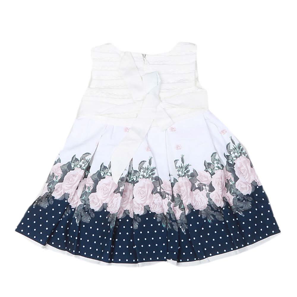 Newborn Girls Frock - White, Kids, NB Girls Frocks, Chase Value, Chase Value