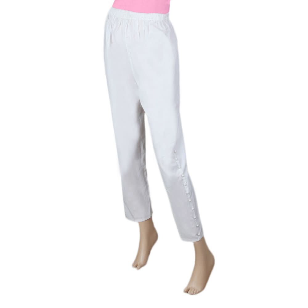 Women's Woven Trouser - White, Women, Pants & Tights, Chase Value, Chase Value