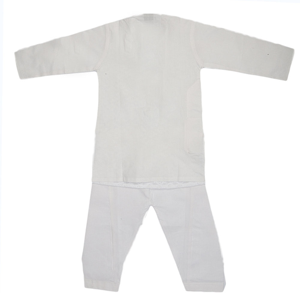 Boys Chicken Shalwar Suit - White, Kids, Boys Shalwar Kameez, Chase Value, Chase Value