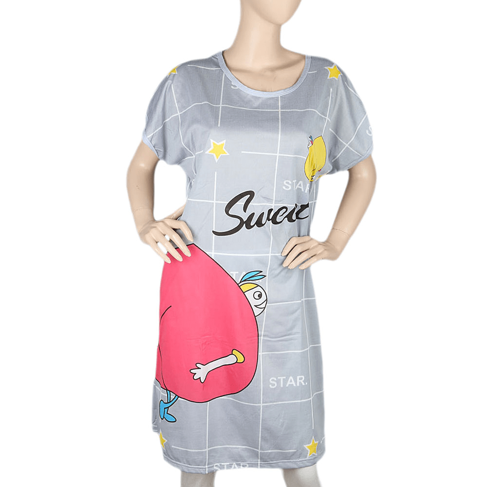 Women's Night Top - Grey - test-store-for-chase-value