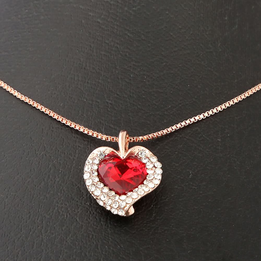 Women's Fancy Locket Set - Red, Women, Chains & Lockets, Chase Value, Chase Value