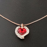 Women's Fancy Locket Set - Red, Women, Chains & Lockets, Chase Value, Chase Value
