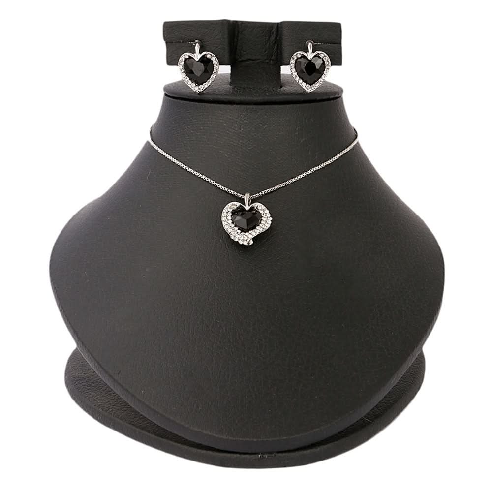 Women's Fancy Locket Set - Black, Women, Chains & Lockets, Chase Value, Chase Value