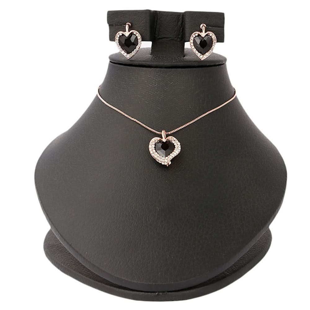 Women's Fancy Locket Set - Black, Women, Chains & Lockets, Chase Value, Chase Value