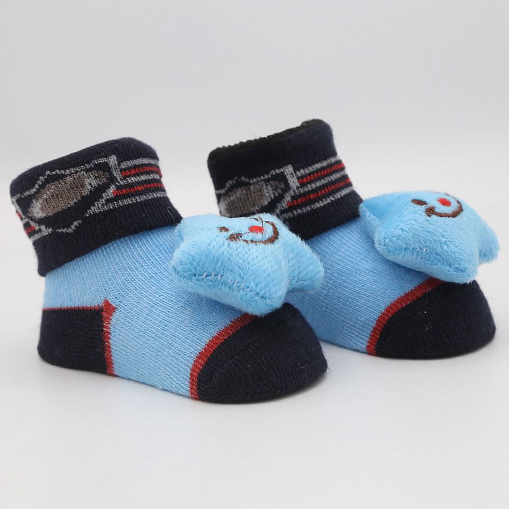 Newborn Booties (RA181) - Blue, Kids, NB Shoes And Socks, Chase Value, Chase Value
