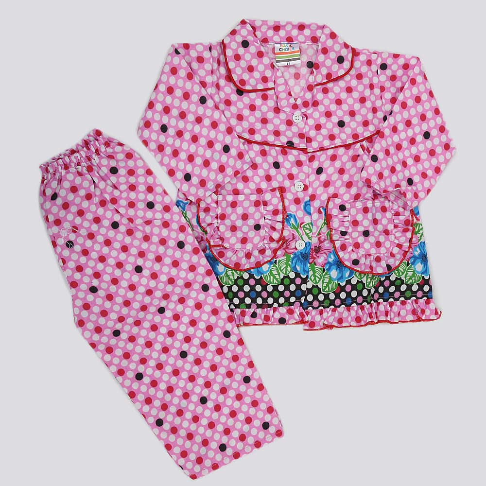 Girls Night Suit - Pink, Kids, Girls Sets And Suits, Chase Value, Chase Value