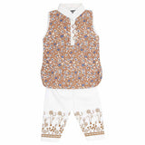 Newborn Girls Fancy Suit 2 Pcs - Beige, Kids, NB Girls Sets And Suits, Chase Value, Chase Value