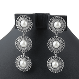 Women's Fancy Ear Tops - Silver - test-store-for-chase-value
