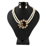 Women's Pearl Locket Set - Golden - test-store-for-chase-value