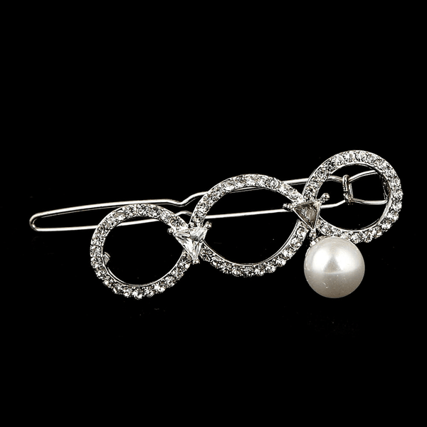 Women's Fancy Hair Clip - Silver - test-store-for-chase-value