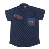 Boys Half Sleeves Casual Shirt - Navy Blue, Kids Clothes & Accessories, Chase Value, Chase Value